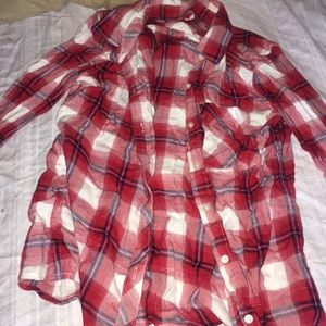 red and white flannel